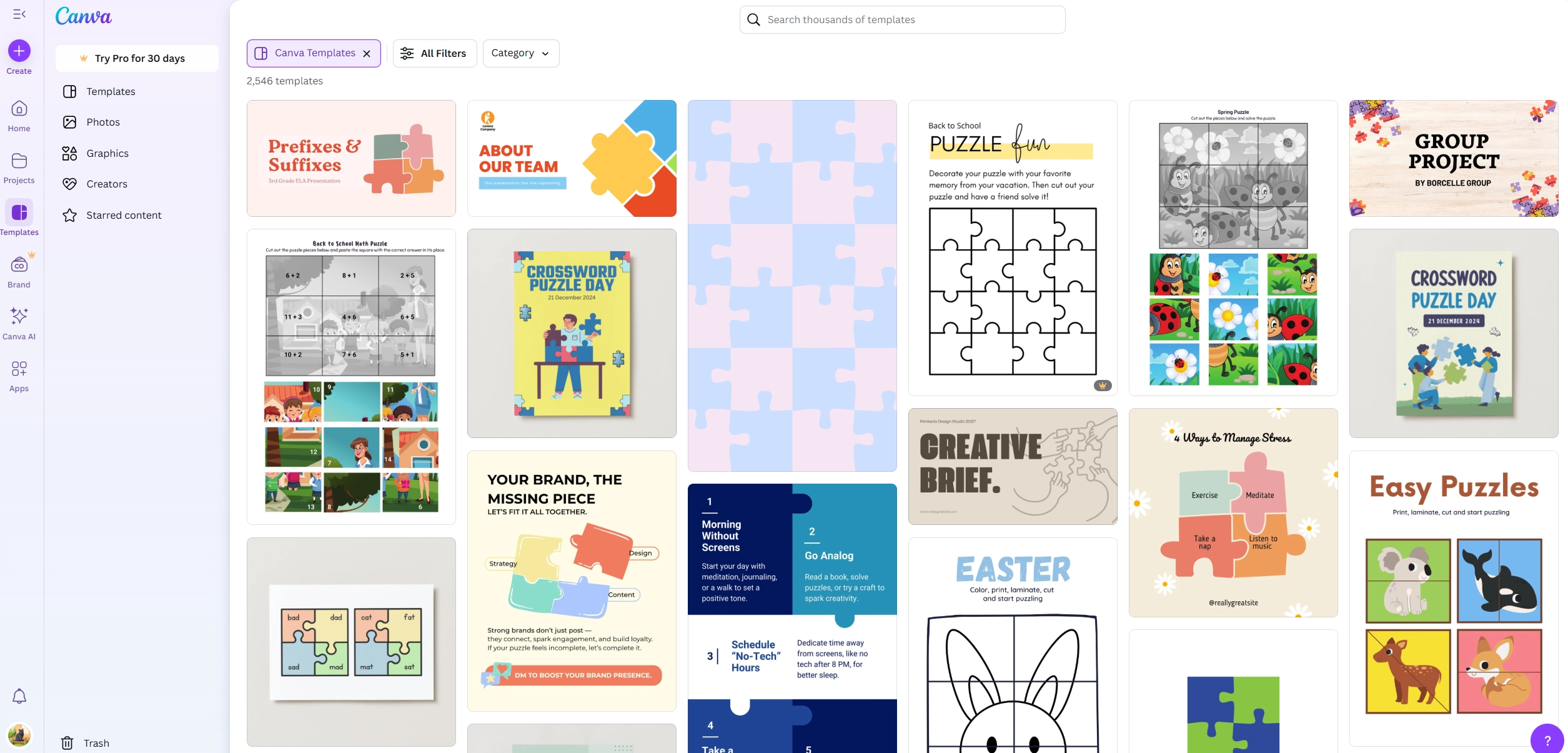 Image to Puzzle Canva