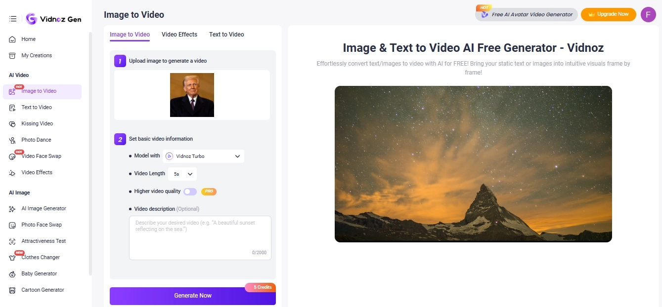Image to Video AI Free Generator