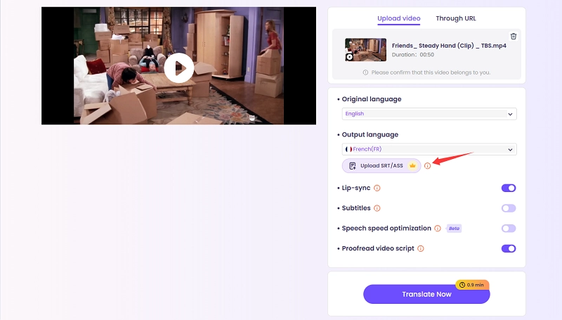 Import an SRT Subtitle File