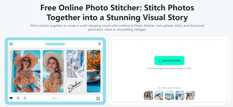 insMind AI Photo Stitcher
