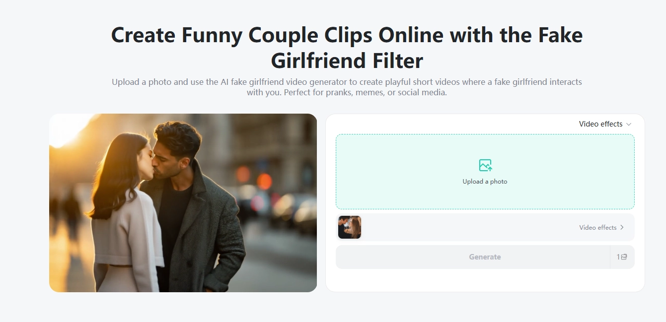 Insmind Fake Girlfriend Video Generator