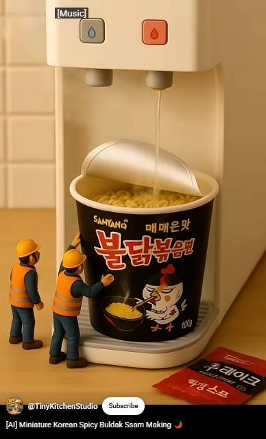 Instant Ramen Miniature AI Video