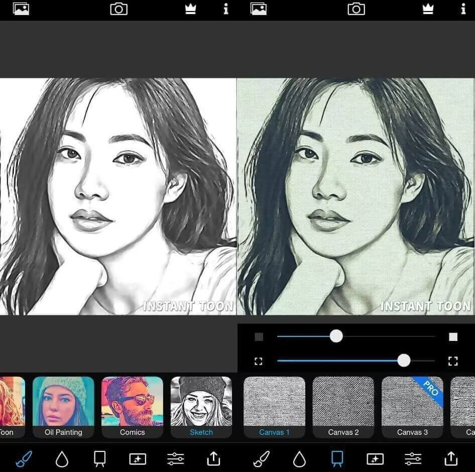 Instant Toon App to Turn Photo into Cartoon Sketch Style