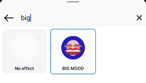 Instragram Big Mood Effect with Big Eyes