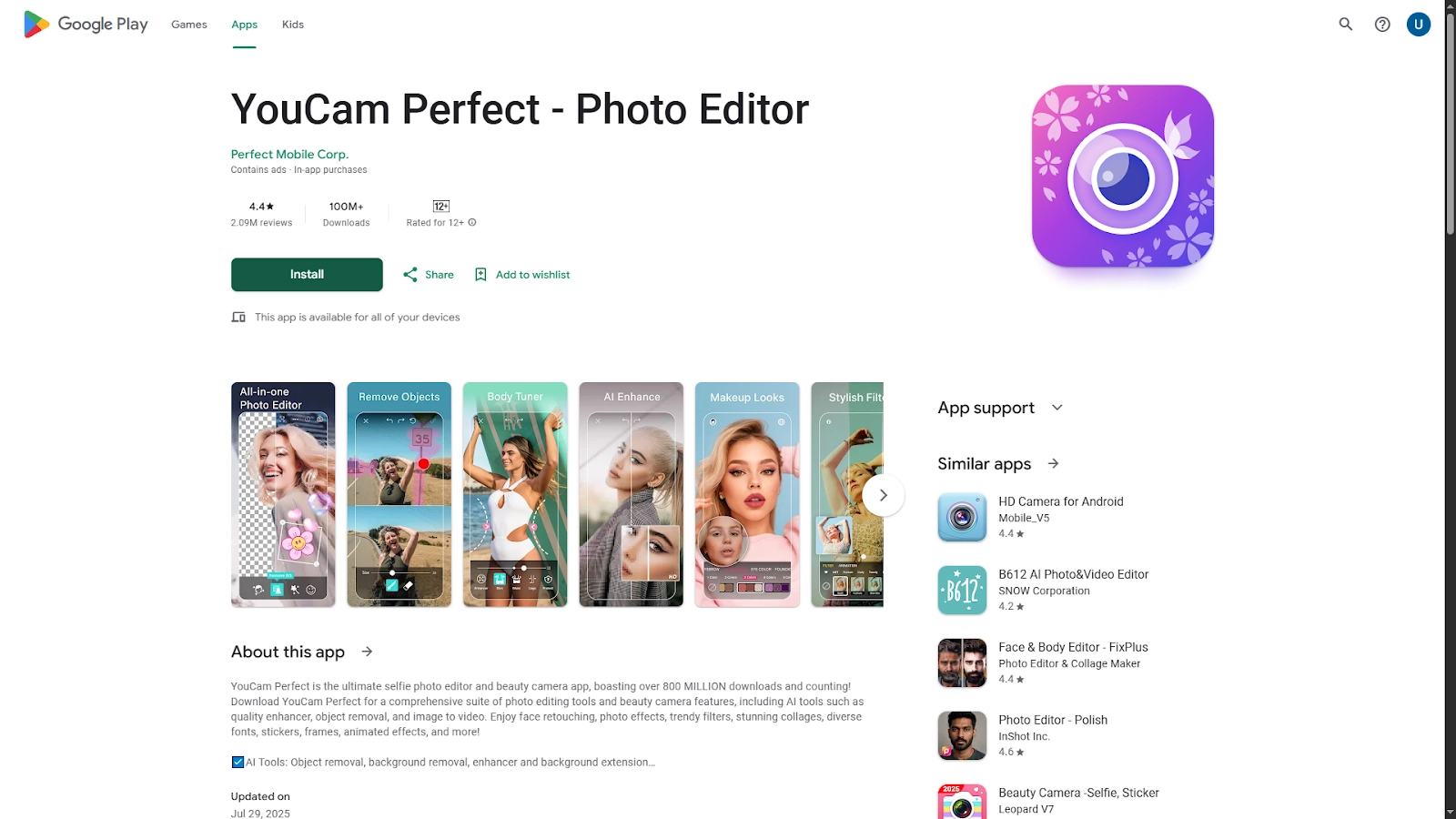 Inverted Face Filter Perfectcorp Symmetrical App