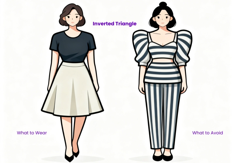 How to Dress for Your Body Type Inverted Triangle