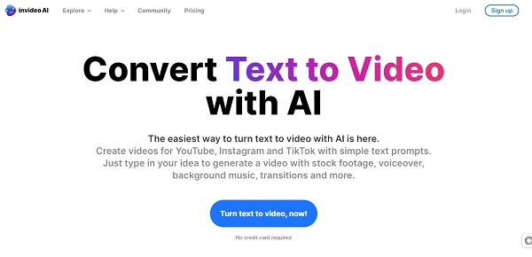 Text to Video AI Generator - InVideo