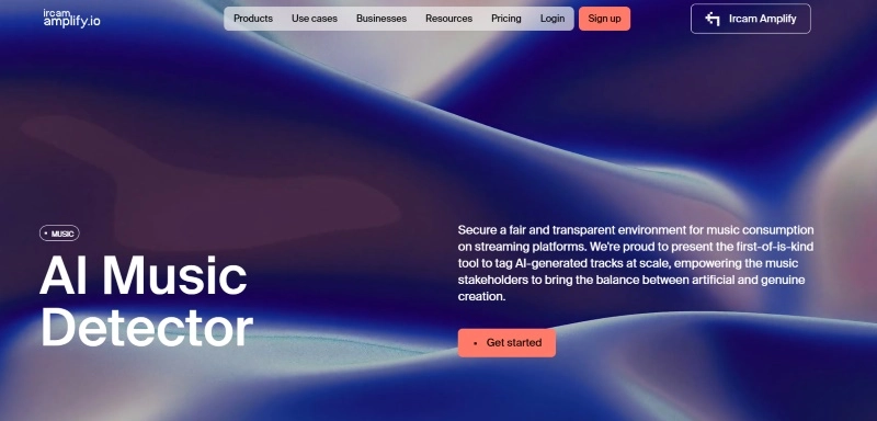 IRCAM Amplify AI Music Detector