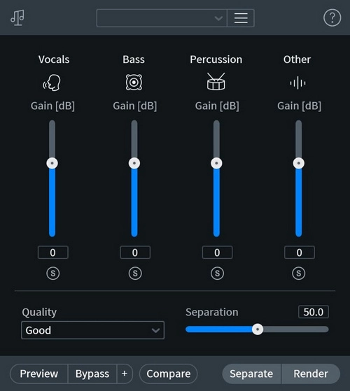 iZotope RX Music Rebalance