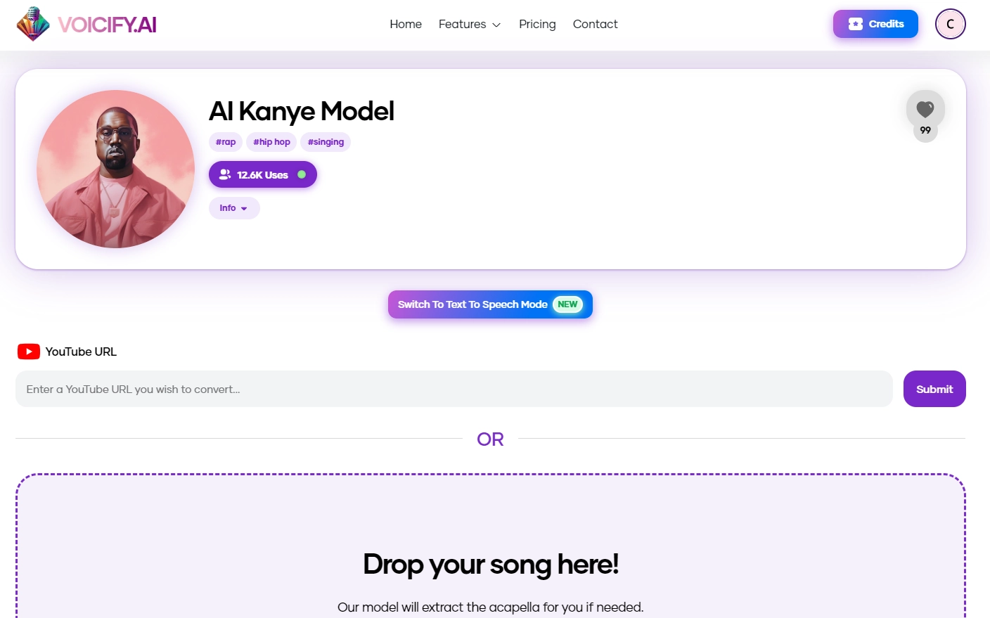 Kanye West AI Song Cover Generator - Voicify,ai
