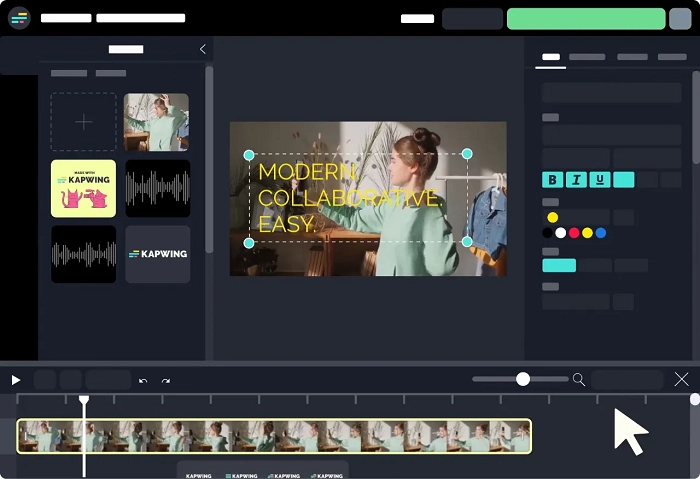 Kapwing Popular AI Video Generator by Entering Any Video Topic Elements With Built-in Video Editor
