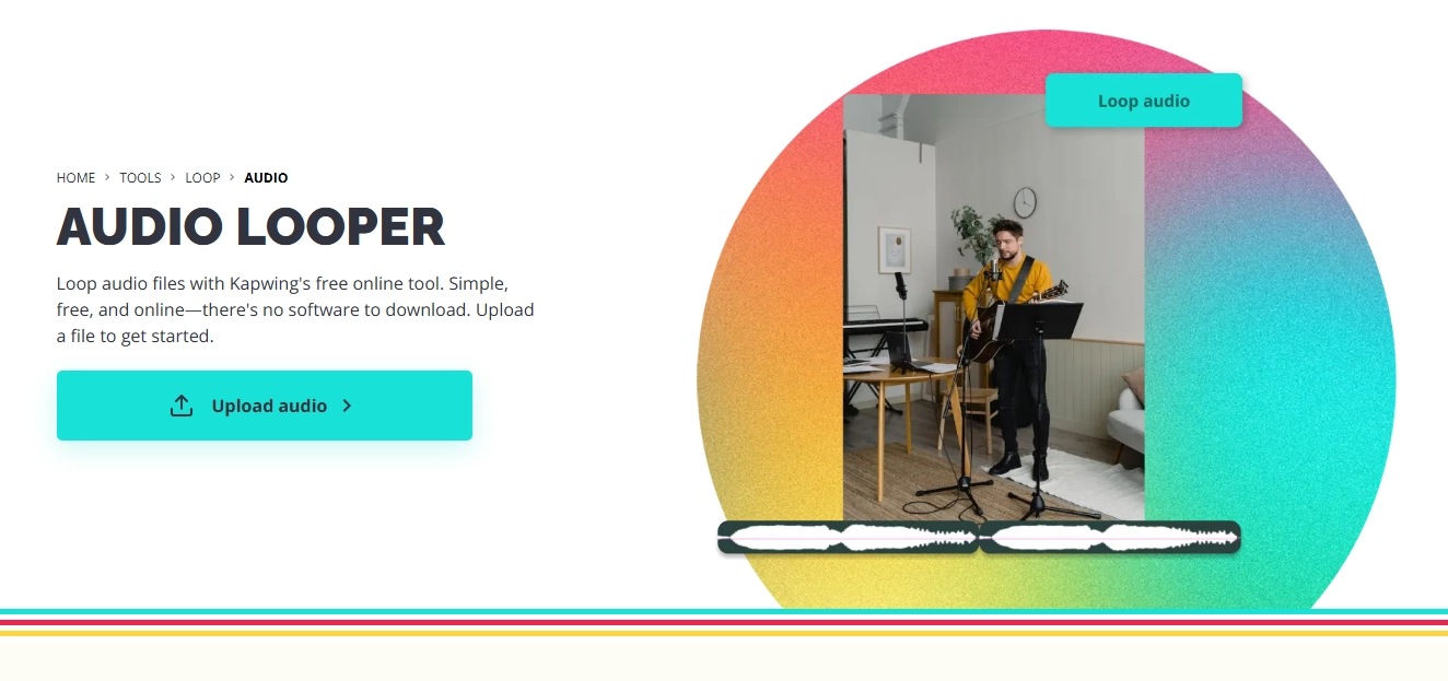 Kapwing: Easily Loop Audio Tracks in Seconds