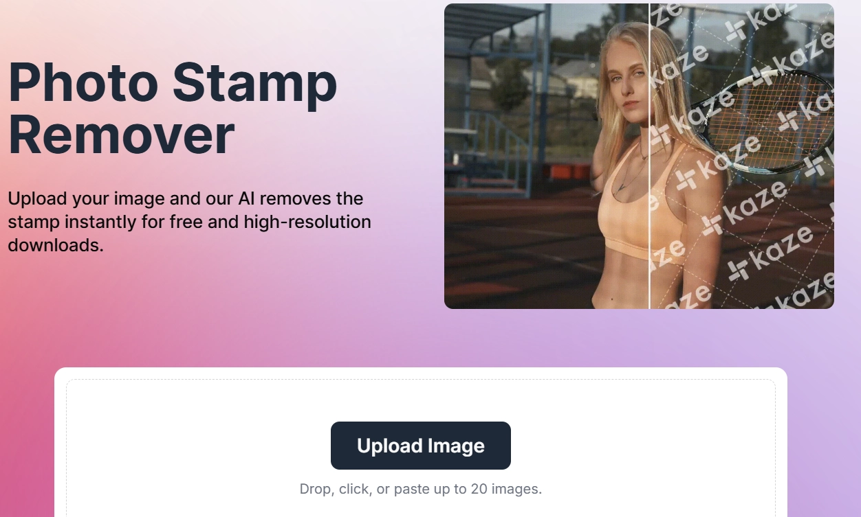 Kaze.ai Photo Stamp Remover