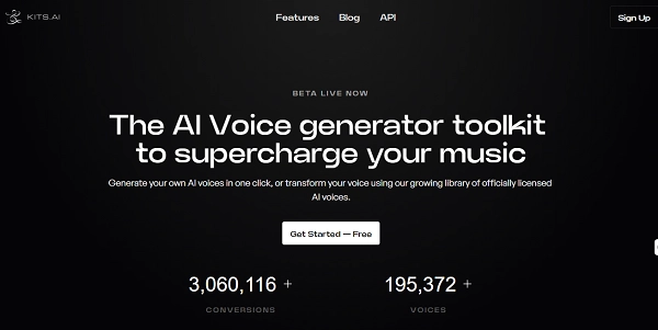 Best AI Singing Voice Generator - Kits.ai