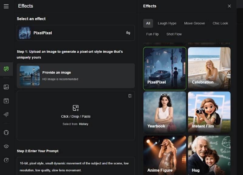 Kling AI Dynamic Pixel Anime Video Maker