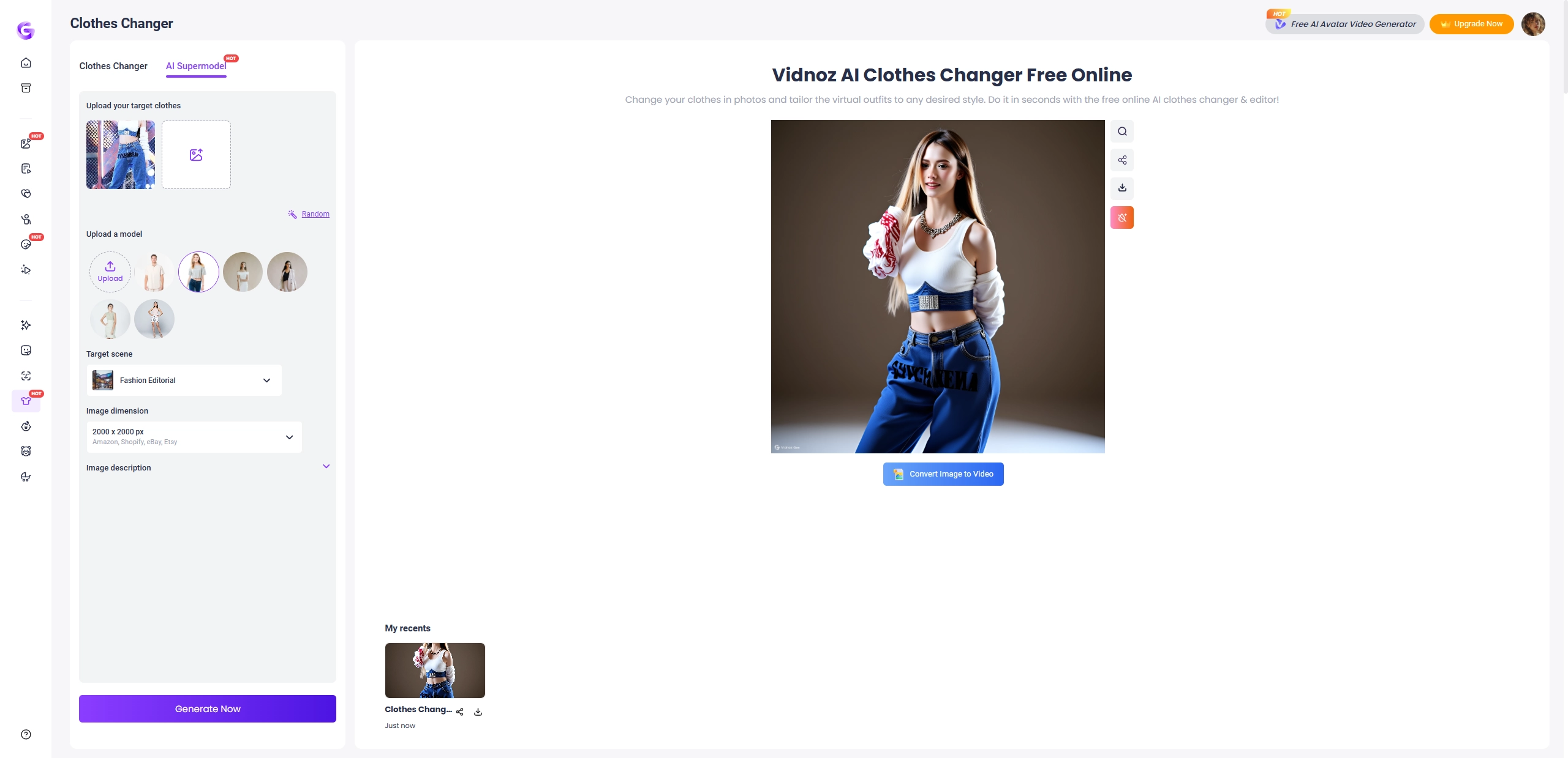 Kpop AI Dance Vidnoz Clothes