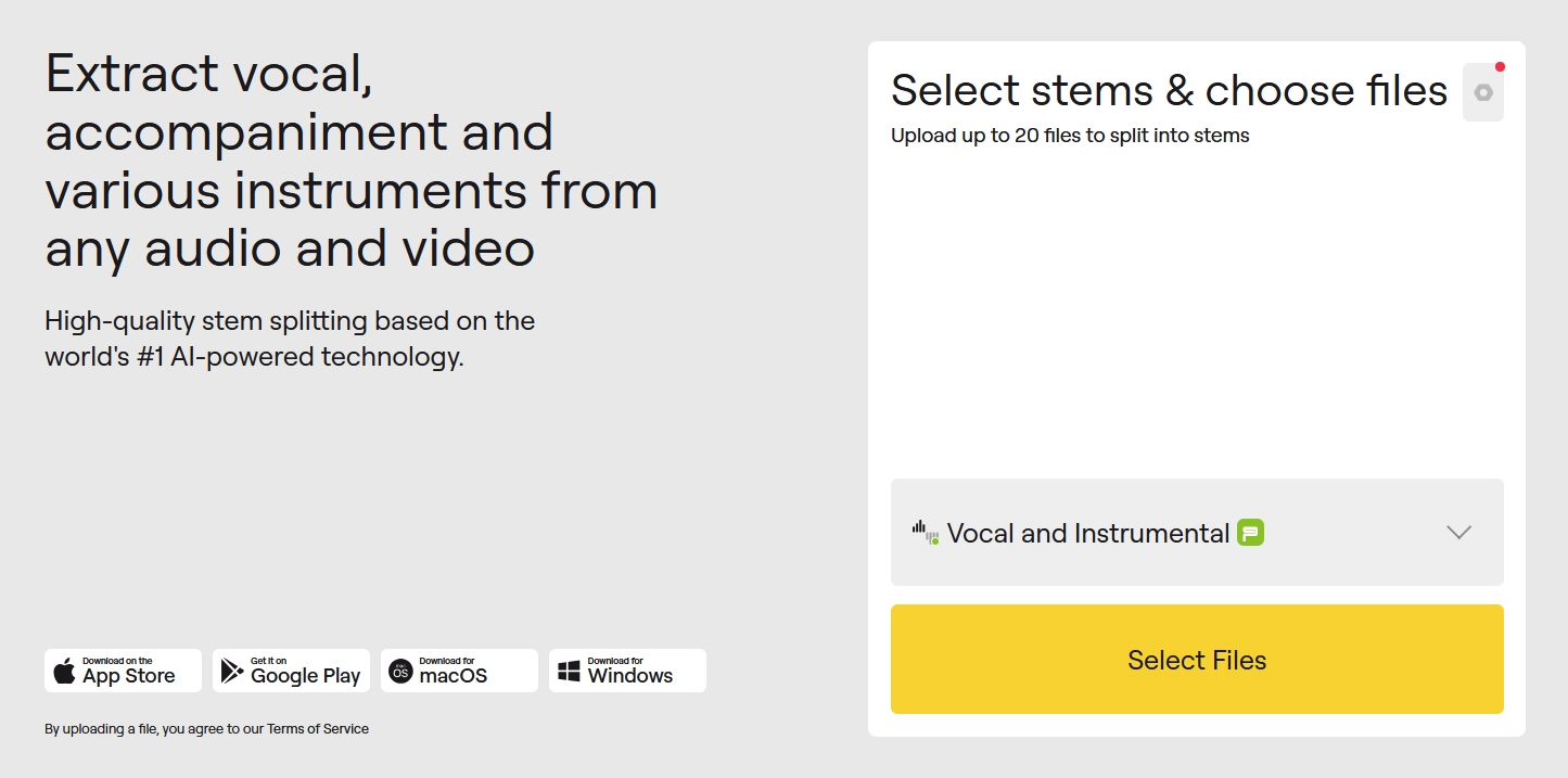 LALAI AI Instrumental Remover