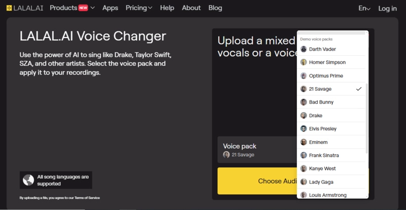LaLaL AI Voice Changer With Effects