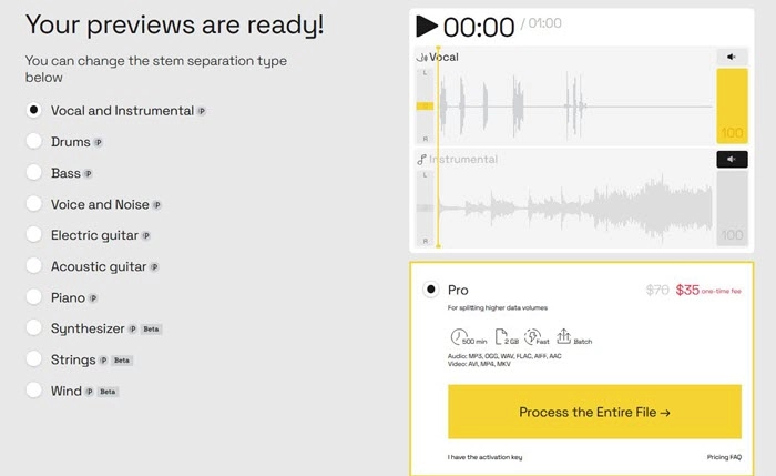 AI Audio Noise Reducer LALAL.AI