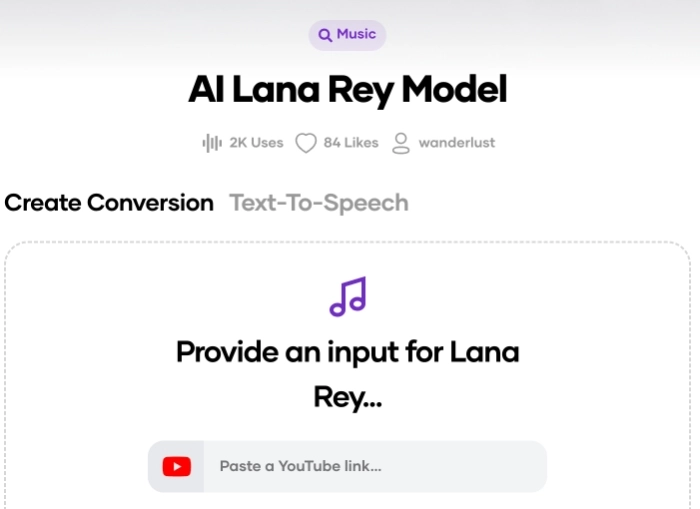 Lana Del Rey AI Voice with Voicify AI