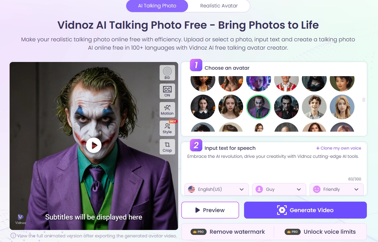 Let Your Movie Character Who Looks Alike Talk