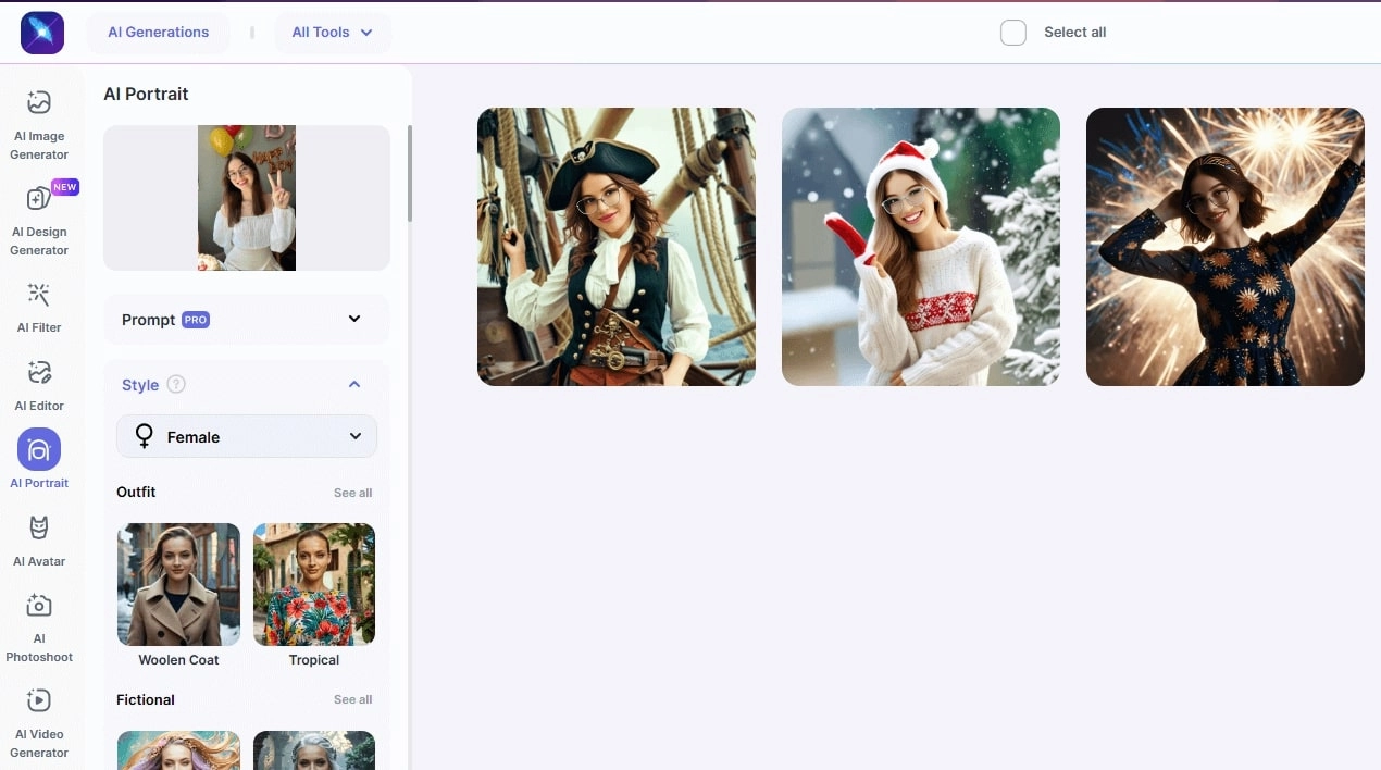 LightX Virtual Hat Try on in Various Styles