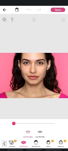 Lip Plumper Option In YouCam Makeup App
