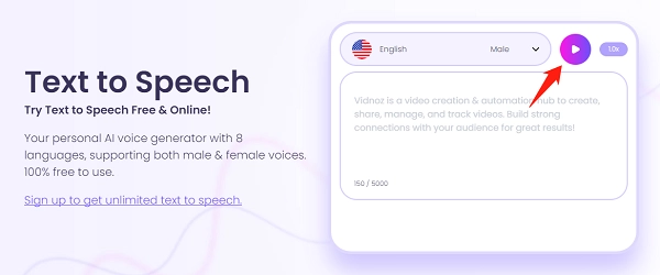 Listen to the Text-to-Voice Generated