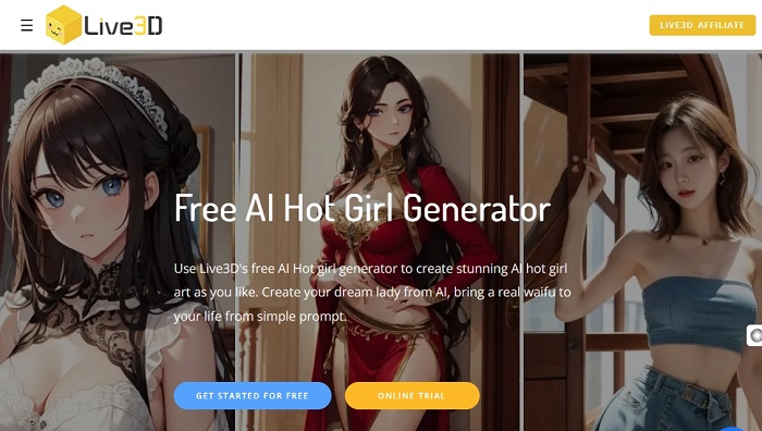Live3D Free AI Hot Girl Generator