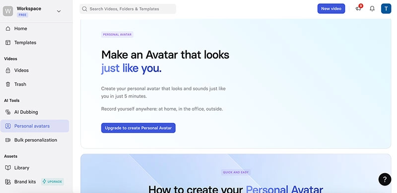 Look Alike Avatar Synthesia