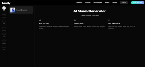 Loundly AI Music Generator