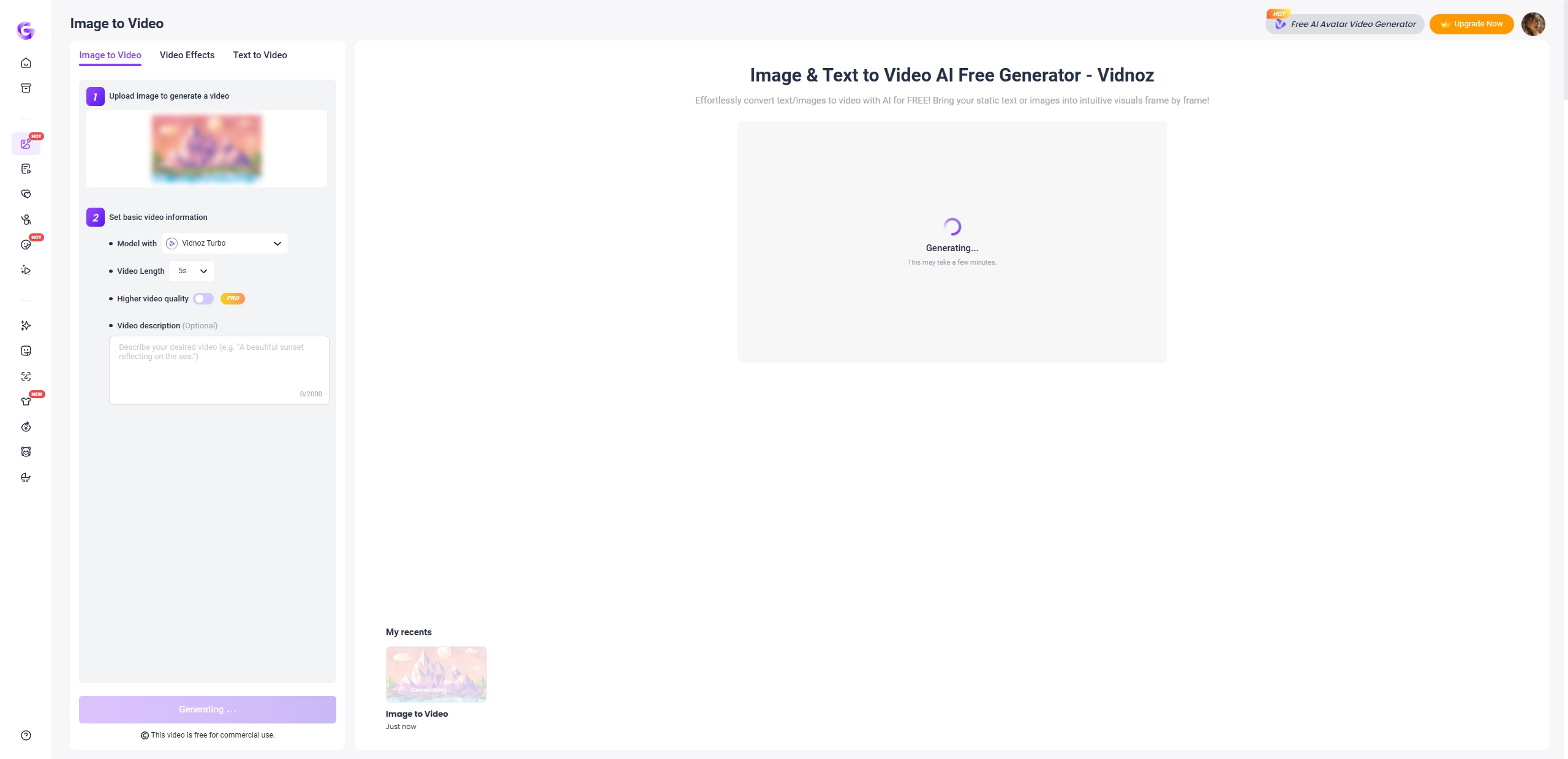 Low Poly Art Image to Video