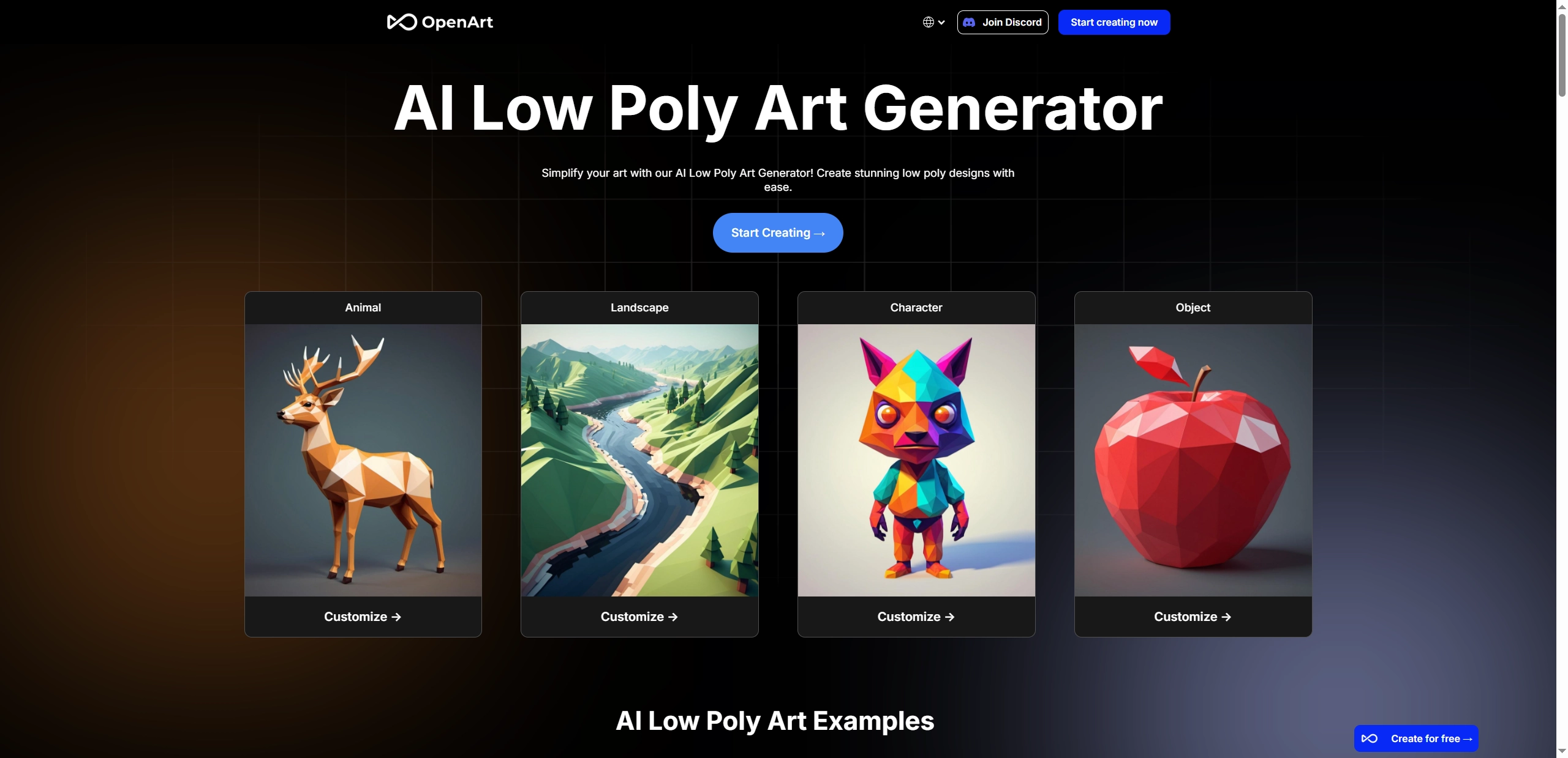 Low Poly Art OpenArt