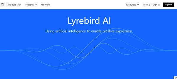 Best AI Singing Voice Generator - Lyrebird