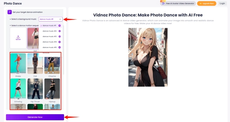 Make a Funny Dance Meme with AI Dance Generator - Step 2