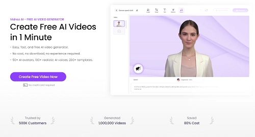 Make a Giveaway Video Using Vidnoz AI Template