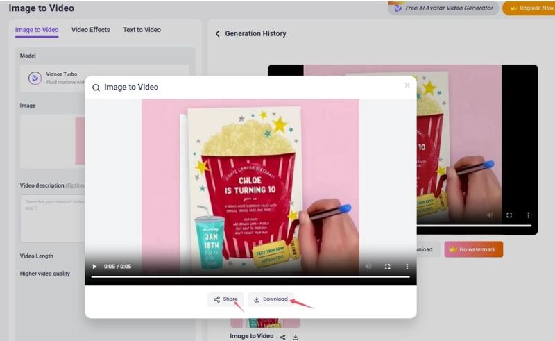 Make a Movie Night Invitation Video - Step 4