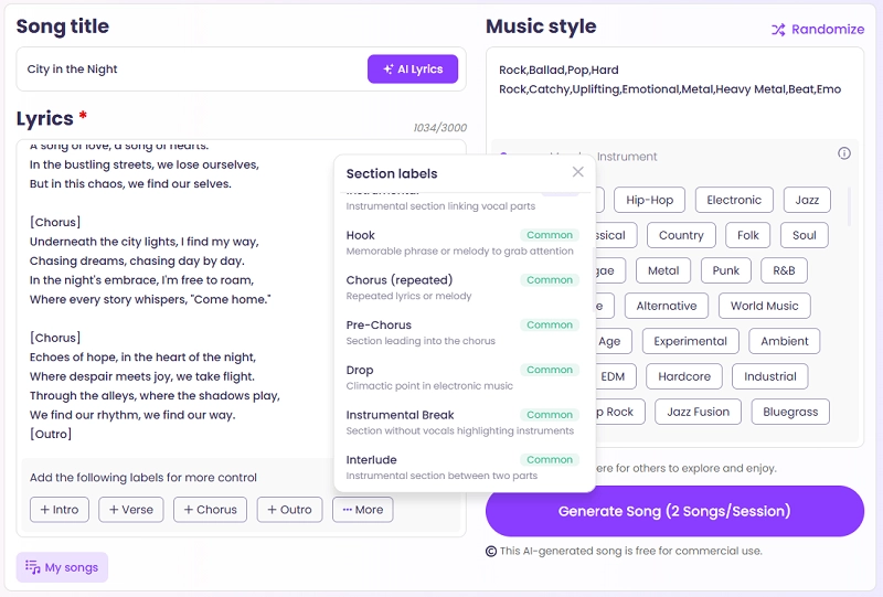 Make a Similar Song with AI-Step 1