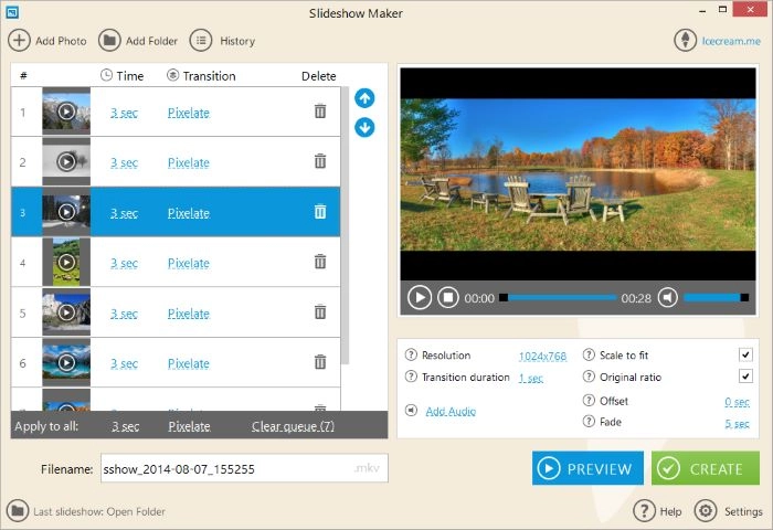 Make a Video Slideshow with Icecream Slideshow Maker