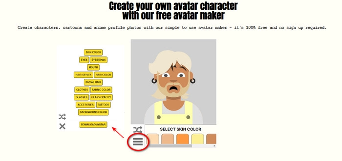 Make AI Cartoon Avatar on Avatoon