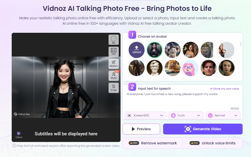 Make AI Kpop Idol Speak