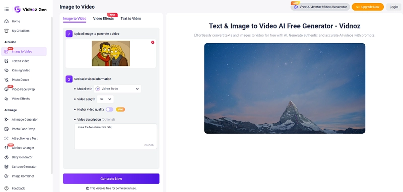 Make Animated Simpsonized Video