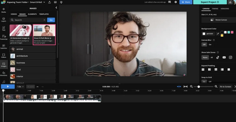 Make B-roll Footage with Kapwing