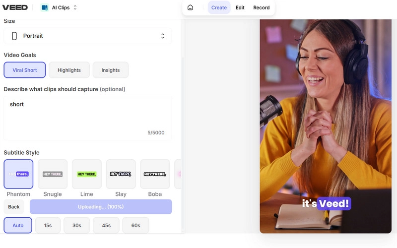 Make B-roll Footage with VEED