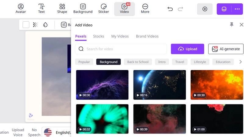 Make B-roll Footage with Vidnoz AI
