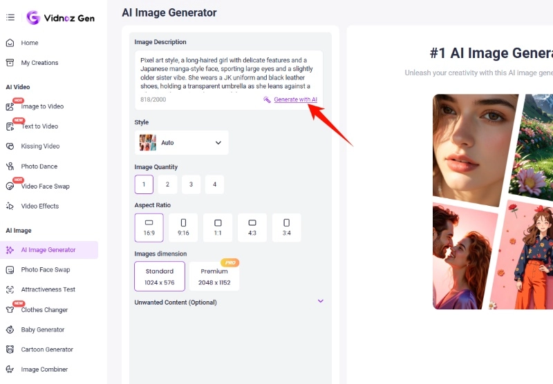 Make Pixel Anime Art with AI - Prompt