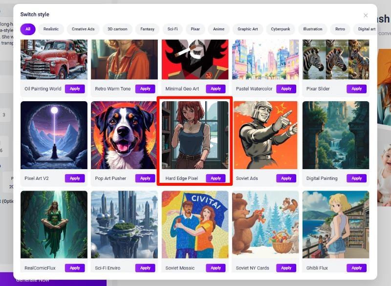 Make Pixel Anime Art with AI - Style