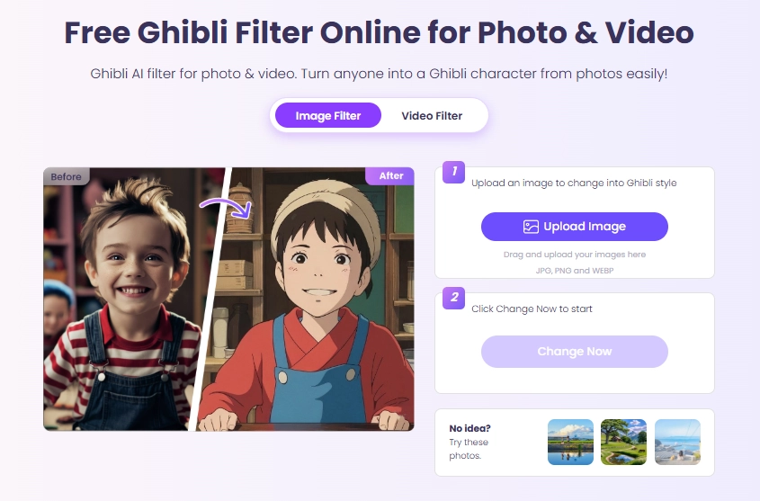 AI Turns Photos to Ghibli Style Paintings