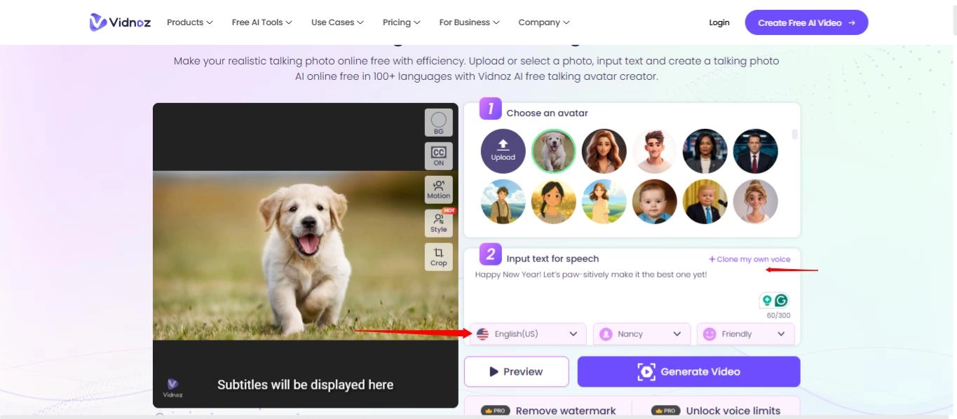 Make Your AI Pet to Human Photo Talk in Videos - Step 2
