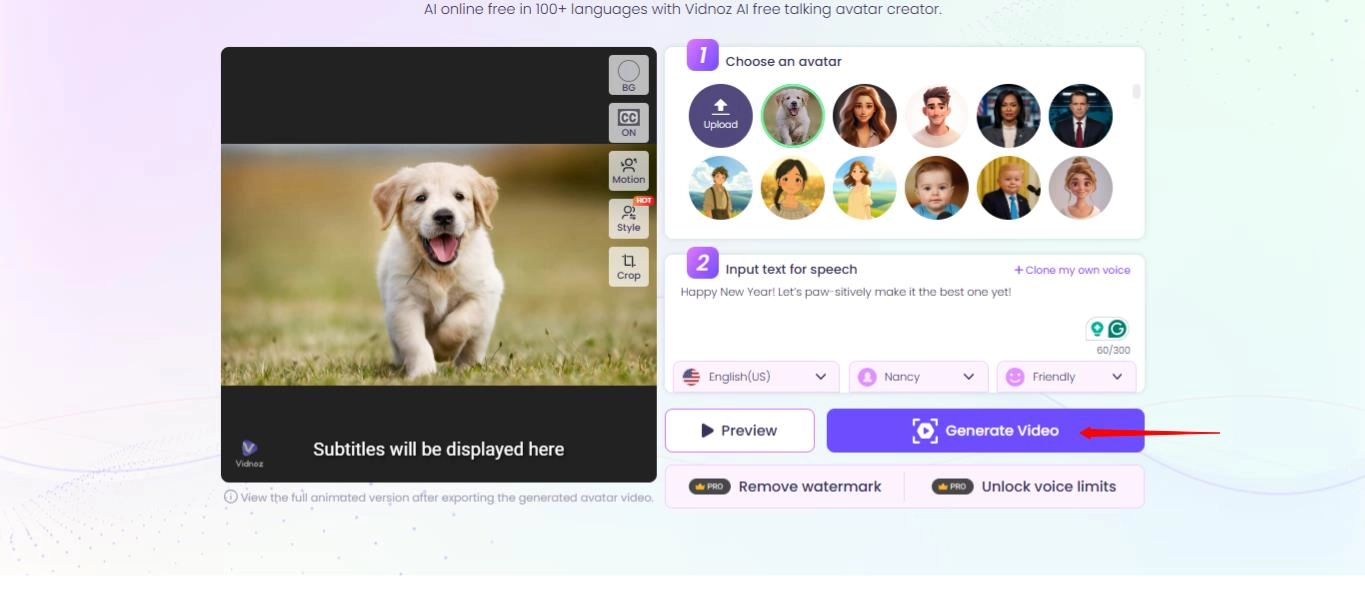 Make Your AI Pet to Human Photo Talk in Videos - Step 3